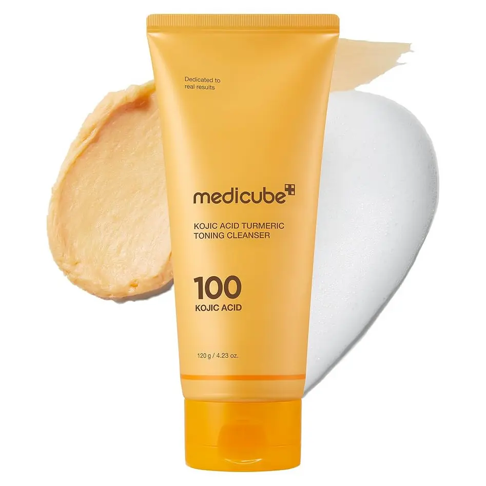 MEDICUBE KOJIC ACID TURMERIC TONING CLEANSER 120g