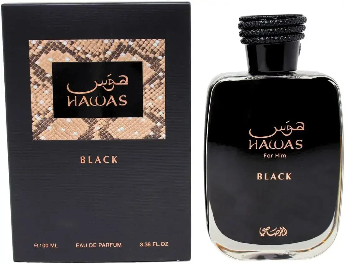 Rasasi Hawas Black for Men Eau De Parfum – 100ml