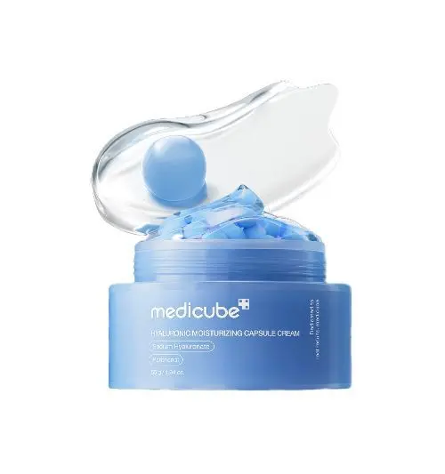 medicube Hyaluronic Moisturizing Capsule Cream 50g Deep Hydrating Moisturizer with Ceramide & Allantoin Hydration Face Cream for Dry Sensitive Skin